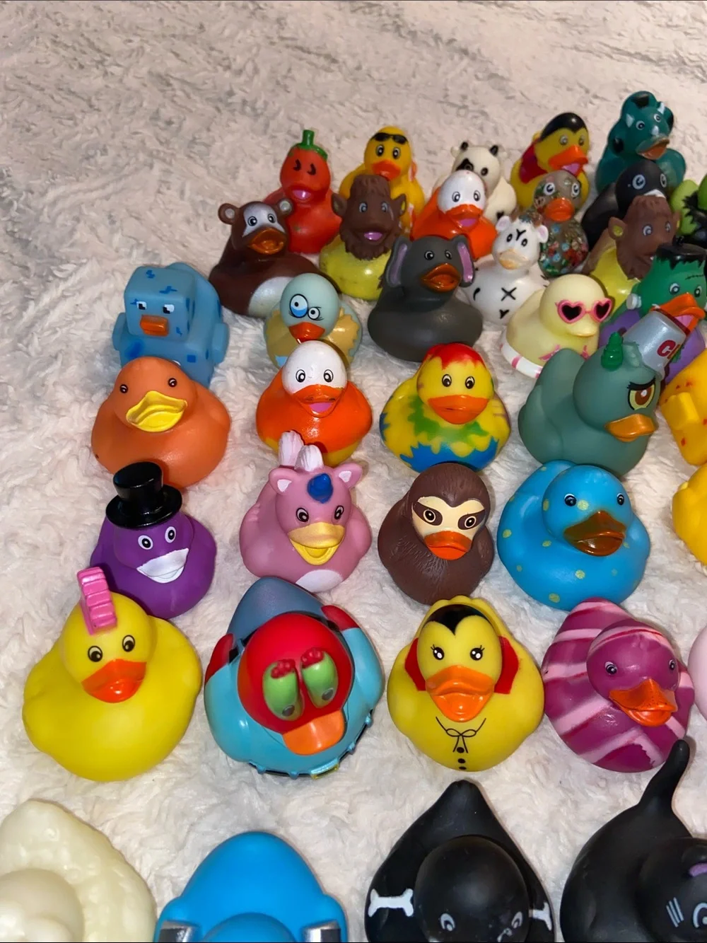57pc Rubber Duck Lot 2” Jeep Ducks Bath Ducks Assorted Collection
